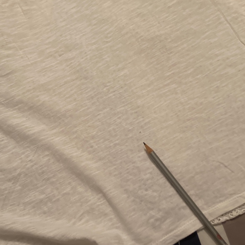 Ann Taylor LOFT White Eyelet Short Sleeve Tee Women Size M - Picture 10 of 11